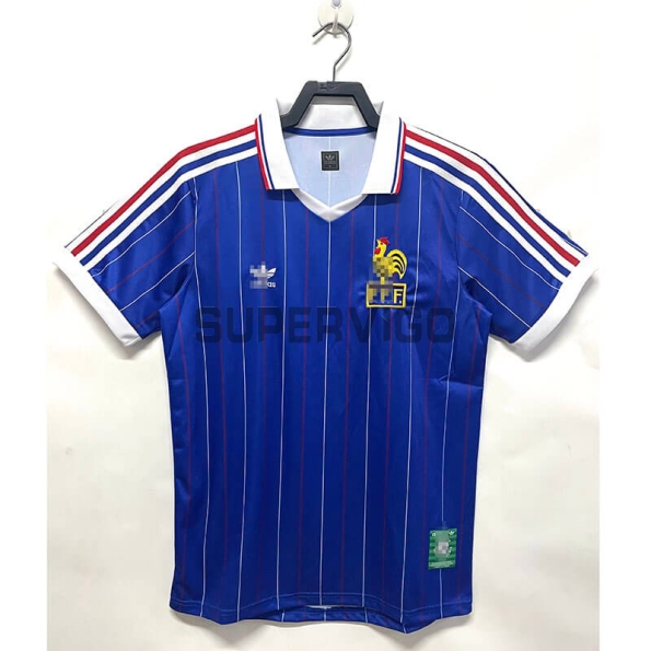 Camiseta Francia Primera Equipación Retro 1982