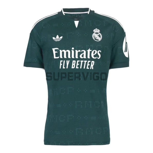 Camiseta C. ESPÍ 19 Real Madrid Segunda Equipación 2026/2027 Verde Oscuro con Parche HP