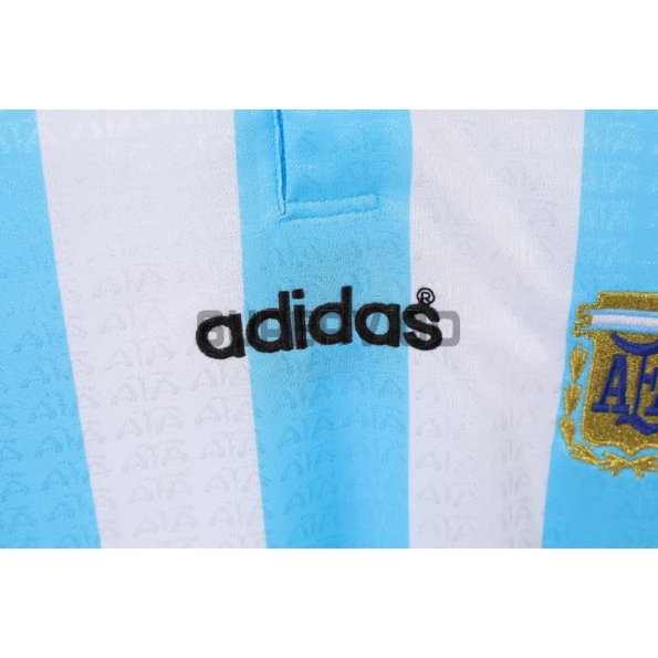 Camiseta Argentina Primera Equipación Retro 1996 ML Azul/Blanco
