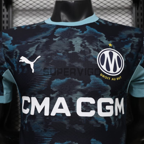 Camiseta Olympique Marsella Segunda Equipación 2026/2027 Azul Marino (EDICIÓN JUGADOR)