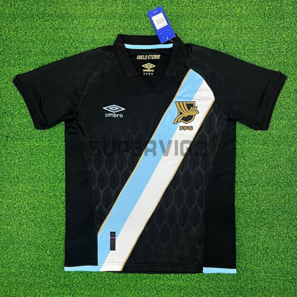 Camiseta Guatemala Segunda Equipación Mundial 2026 Negro/Blanco/Azul