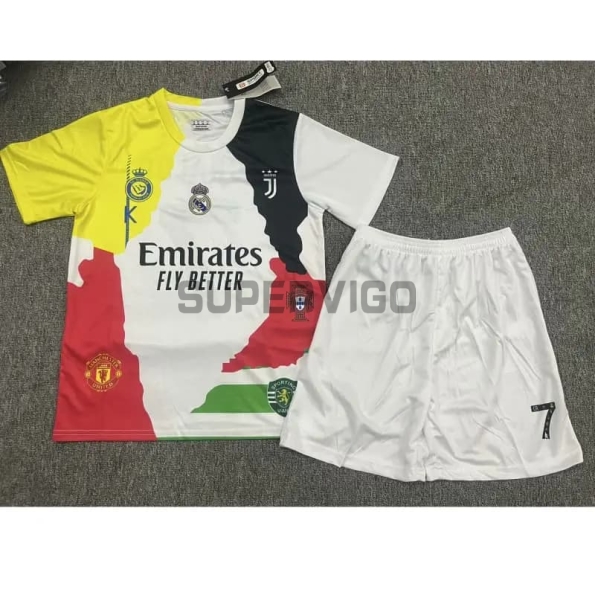 Camiseta RONALDO 7 2025 Edición Conmemorativa Multicolor Niño Kit