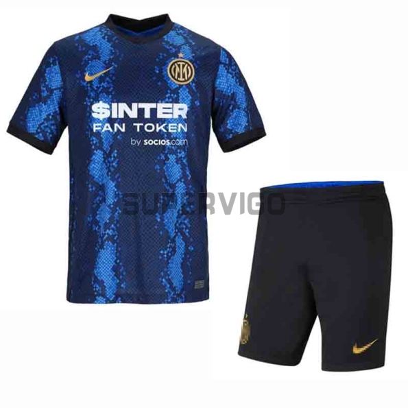 Camiseta Inter de Milan Primera Equipación 2021/2022 Niño Kit