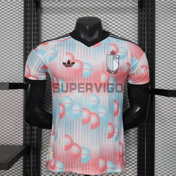 Camiseta Bélgica Segunda Equipación 2026 Rosa/Azul Claro (EDICIÓN JUGADOR)