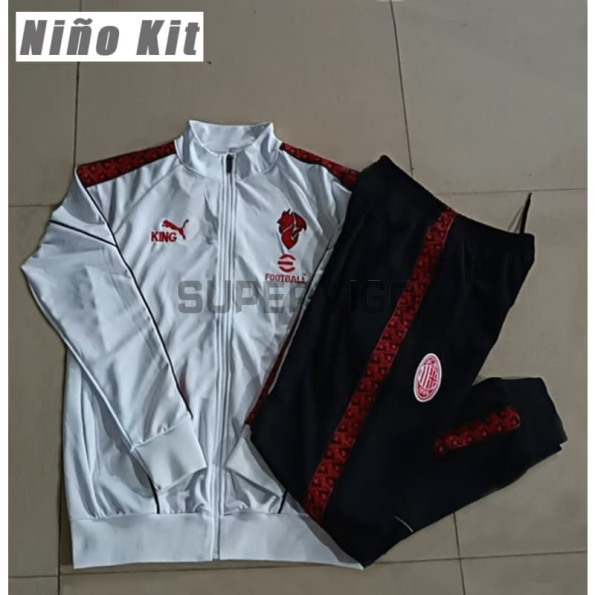 Chandal AC Milan 2025/2026 Niño Blanco/Rojo