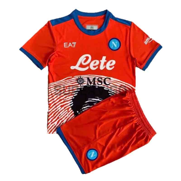 Ensemble Maillot Napoli 2021/2022 Orange Enfant Édition Commémorative