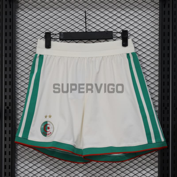 Pantalón Corto Argelia Primera Equipación Mundial 2026 Blanco (EDICIÓN JUGADOR)