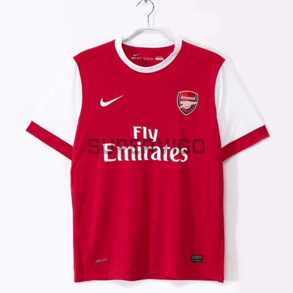 Camiseta Arsenal Primera Equipación Retro 2010/11 Rojo