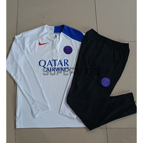 Sudadera De Entrenamiento PSG 2025/2026 Blanco/Azul