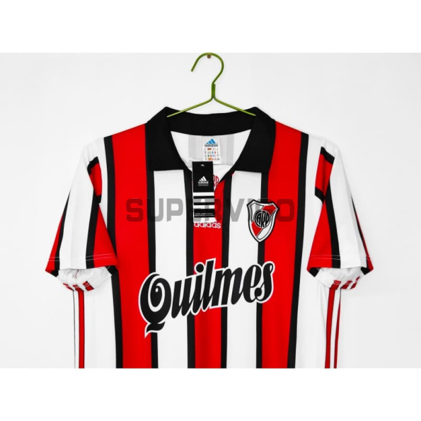 Camiseta River Plate 1999/00 Segunda Equipación Retro Rojo/Blanco