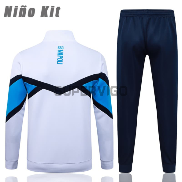 Chandal Napoli 2025/2026 Niño Blanco/Azul