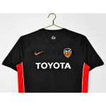 Camiseta Valencia 2006/07 Segunda Equipación Retro Negro