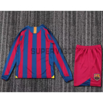 Camiseta Barcelona Primera Equipación Retro 2005/06 ML Rojo/Azul Niño Kit