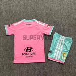 Camiseta Real Oviedo Segunda Equipación 2026/2027 Rosa Niño Kit con Parche La Liga