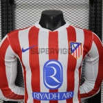 Camiseta Atlético de Madrid Primera Equipación 2025/2026 ML Rojo/Blanco (EDICIÓN JUGADOR)