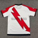 Camiseta Rayo Vallecano Primera Equipación 2025/2026 Blanco/Rojo  con Parche La Liga