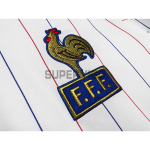 Camiseta Francia Segunda Equipación Retro 1980/82 ML Blanco