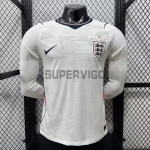 Camiseta Inglaterra Primera Equipación Mundial 2026 ML Blanco (EDICIÓN JUGADOR)