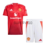 Camiseta Manchester United Primera Equipación 2024/2025 Niño Kit