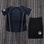 Camiseta PSG Tercera Equipación Retro 2001/02 Negro/Azul Marino Niño Kit