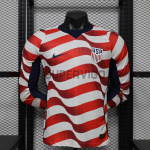 Camiseta EE.UU Primera Equipación Mundial 2026 ML Rojo/Blanco (EDICIÓN JUGADOR)