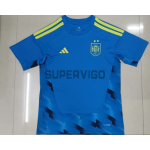 Camiseta de Portero España Primera Equipación Mundial 2026 Azul 2 Estrellas