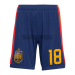 Camiseta Zubimendi 18 España Primera Equipación 2026 ML Rojo/Azul