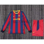 Camiseta Barcelona Primera Equipación Retro 2010/11 ML Rojo/Azul Niño Kit