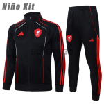Chandal Liverpool 2025/2026 Niño Negro/Rojo Versión Retro