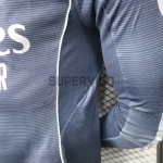 Camiseta Real Madrid Segunda Equipación 2025/2026 ML Azul Marino (EDICIÓN JUGADOR)