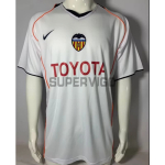 Camiseta Valencia CF Primera Equipación Retro 2004/05 Blanco