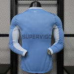 Camiseta Manchester City Primera Equipación 2026/2027 ML Azul/Blanco (EDICIÓN JUGADOR)