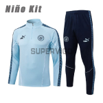 Sudadera De Entrenamiento Manchester City 2025/2026 Niño Kit Azul Claro