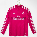 Camiseta Real Madrid Segunda Equipación Retro 2014/15 ML Rosa