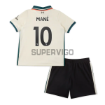 Maillot Kit Sadio Mané 10 Liverpool 2021/2022 Extérieur Enfant