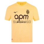 Camiseta Monaco Tercera Equipación 2025/2026 Amarillo Claro