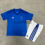 Camiseta Cruzeiro Primera Equipación 2026/2027 Azul/Blanco Niño Kit