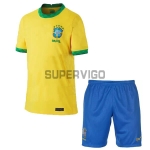 Camiseta Brasil Primera Equipación 2020 Niño Kit