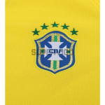 Camiseta Brasil Primera Equipación Retro 2014 Amarillo Niño Kit