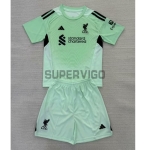Camiseta de Portero Liverpool 2025/2026 Verde Niño Kit