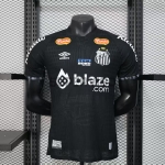 Camiseta Santos FC 2025/2026 Edición Especial Negro con Publicitario (EDICIÓN JUGADOR)