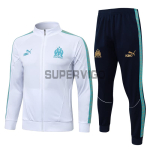 Chandal Olympique Marsella 2025/2026 Blanco con Estampado en Manga