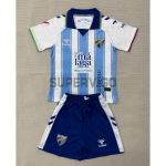 Camiseta Málaga CF Primera Equipación 2026/2027 Azul/Blanco Niño Kit