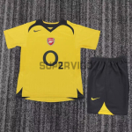 Camiseta Arsenal Segunda Equipación Retro 2005/06 Amarillo Niño Kit