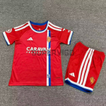 Camiseta Real Zaragoza Segunda Equipación 2026/2027 Rojo Niño Kit