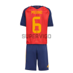Camiseta Merino 6 España Primera Equipación 2026 Rojo/Azul Niño Kit