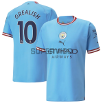 GREALISH 10 Manchester City Soccer Jersey Home 2022/2023