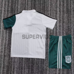 Camiseta Liverpool Segunda Equipación Retro 1995/96 Blanco/Verde Niño Kit