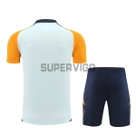 Camiseta de Entrenamiento Real Madrid 2024/2025 Niño Kit Azul Claro/Naranja