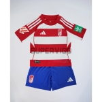 Camiseta Granada Primera Equipación 2025/2026 Rojo/Blanco Niño Kit con Parche La Liga